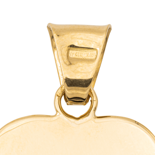 Pendentif Pendentif cœur en or jaune et or blanc 18 carats 58 Facettes 1468597CN