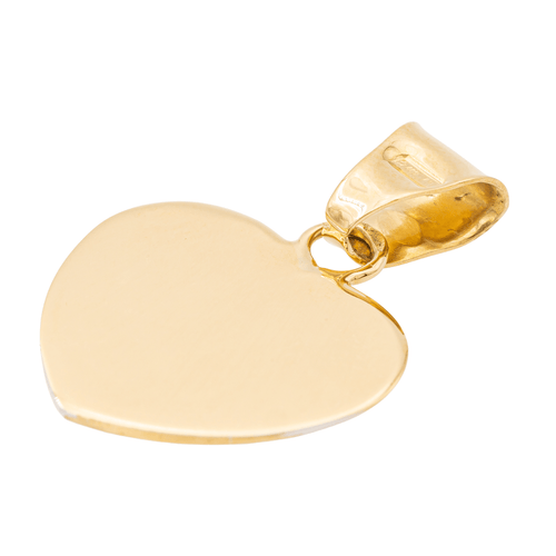 Pendentif Pendentif cœur en or jaune et or blanc 18 carats 58 Facettes 1468597CN