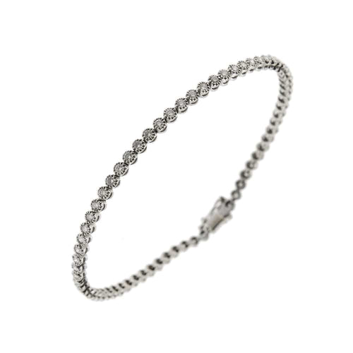 Bracelet Bracelet tennis en or blanc 18 kt avec diamants 2,76 ct 58 Facettes 14758