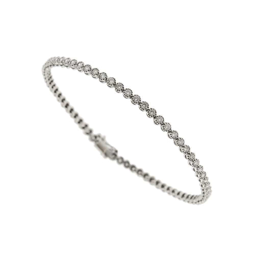 Bracelet Bracelet tennis en or blanc 18 kt avec diamants 2,76 ct 58 Facettes 14758
