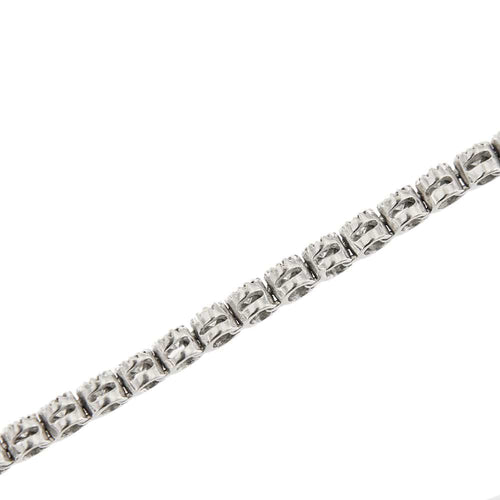 Bracelet Bracelet tennis en or blanc 18 kt avec diamants 2,76 ct 58 Facettes 14758