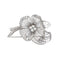 Broche Broche fleur en or blanc 18 carats et diamants 58 Facettes 1480252CN