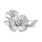 Broche Broche fleur en or blanc 18 carats et diamants 58 Facettes 1480252CN