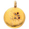 Pendentif Pendentif rond en or 14 k avec grenats et perles 58 Facettes BFC385526BB34B57A5D1C79A52B3ECBD