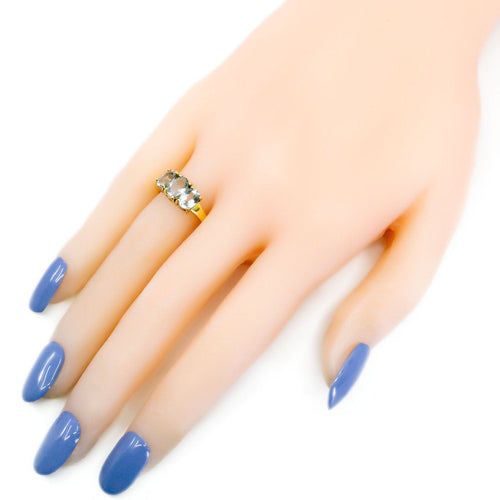 Bague 56.5 Bague trilogie aigue-marine en or 18 carats 58 Facettes D0565D0BBD6D405AA25B6D1F1193E289