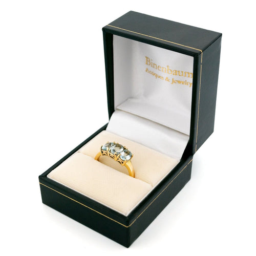 Bague 56.5 Bague trilogie aigue-marine en or 18 carats 58 Facettes D0565D0BBD6D405AA25B6D1F1193E289