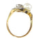 Bague 52 Bague toi et moi Belle Époque en or bicolore 14K, diamants et perle 58 Facettes 15104-0064
