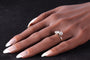 Bague 55 Bague « Toi et Moi » Belle Époque en or rouge 14K et diamants 58 Facettes 15181-0103