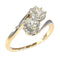 Bague 55 Bague « Toi et Moi » Belle Époque en or rouge 14K et diamants 58 Facettes 15181-0103