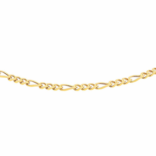 Collier Collier maille Figaro en or jaune 18 carats 58 Facettes 1523665CN