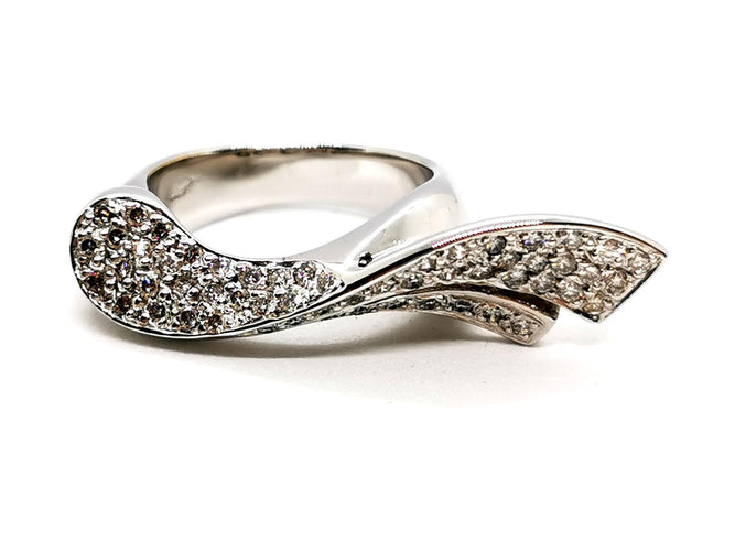 Bague 54 Bague Or blanc Diamant 58 Facettes 1523671CN