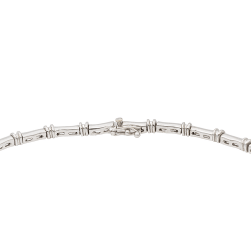 Collier Collier Or blanc Diamant 58 Facettes 1523675CN