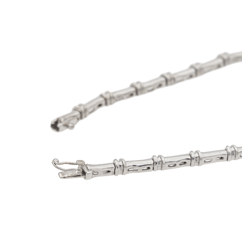 Collier Zoughaib - Collier en or blanc 18 carats et diamants 58 Facettes 1523675CN