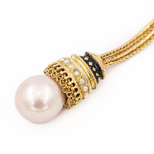 Broche Broche en or jaune 18 carats avec perles de culture 58 Facettes 1530157CN