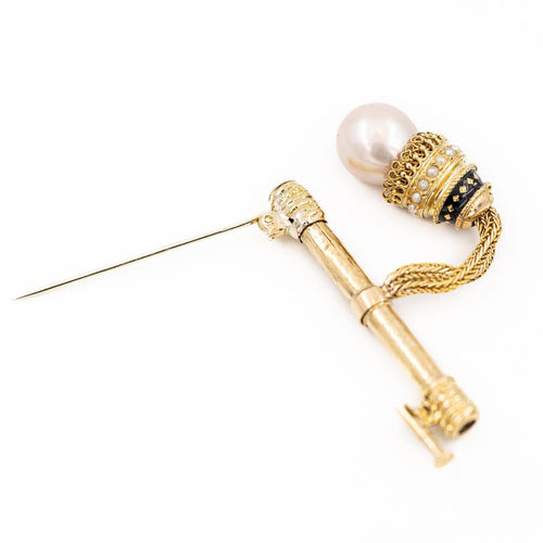 Broche Broche Or jaune Perle 58 Facettes 1530157CN