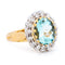 Bague 54.5 Bague grappe en or jaune 18 k, aigue-marine et diamants 58 Facettes E712C420332A4B61B242A174B74796B1