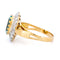 Bague 54.5 Bague grappe en or jaune 18 k, aigue-marine et diamants 58 Facettes E712C420332A4B61B242A174B74796B1
