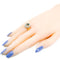 Bague 54.5 Bague grappe en or jaune 18 k, aigue-marine et diamants 58 Facettes E712C420332A4B61B242A174B74796B1