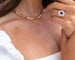 Collier Collier en or jaune 18 carats pavé de diamants 58 Facettes 1580005CN