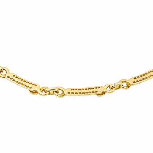 Collier Collier en or jaune 18 carats pavé de diamants 58 Facettes 1580005CN