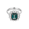 Bague 53 Bague marguerite, topaze : 2,50 carats et diamants : 0,70 carat 58 Facettes DV31450-22