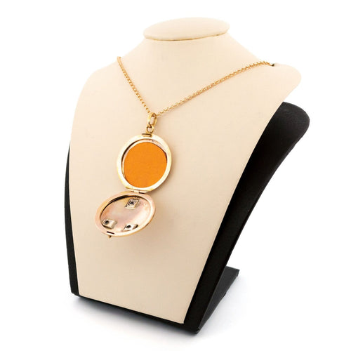 Pendentif Médaillon rond en or 14 carats et saphirs 58 Facettes 2537BEAE60DB490AAF0183D2B5C96B45