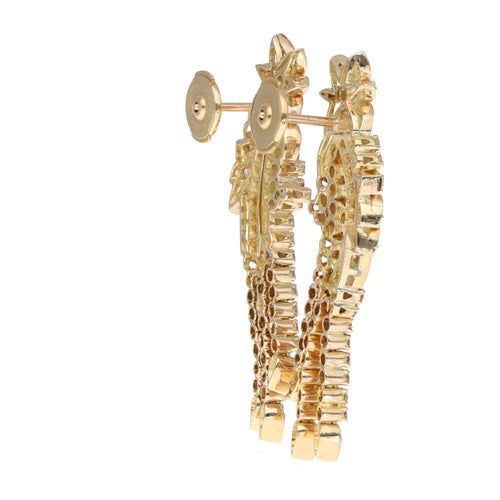 Boucles d'oreilles Boucles d'oreilles étoile filante en or jaune 14 carats et diamants 58 Facettes 1588527CN