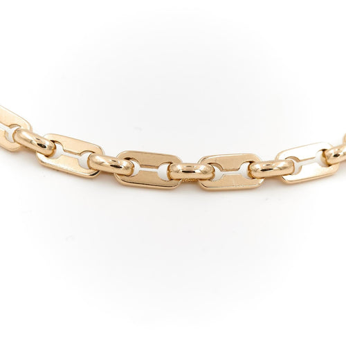 Bracelet Bracelet maille grain de café carré en or jaune 18 carats 58 Facettes 1589340CN