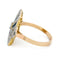 Bague 54 Bague Art déco rectangulaire en or 14 carats, diamants et saphirs Verneuil 58 Facettes 39757C88308E4D9A8A49537BA9C59308