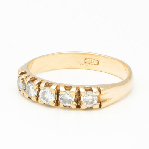 Bague 50.5 Bague en or jaune 14 k sertie de diamants 58 Facettes 4E4B209145724E889C10F5E900A2A6E4