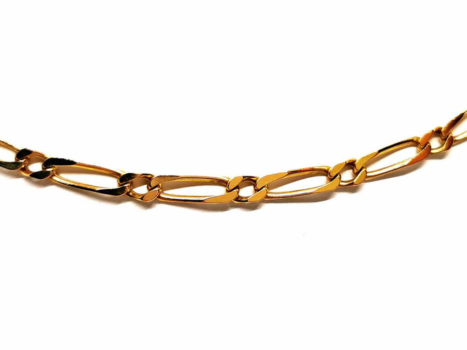 Collier Collier maille alternée en or jaune 18 carats 58 Facettes 1599630CN