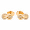 Boucles d'oreilles Fred Boucles d'oreilles Puces Chance infinie Or rose Diamant 58 Facettes 1600573CN