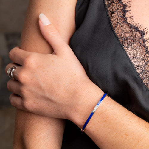 Bracelet Chaumet Liens Evidence - Bracelet jonc en or blanc et diamants 58 Facettes 1600576CN