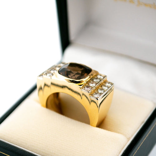 Bague 55 Bague réservoir saphir Verneuil et diamants en or 18 carats 58 Facettes 58B88AD027CB4882B4B2FEAB64BEE8BC