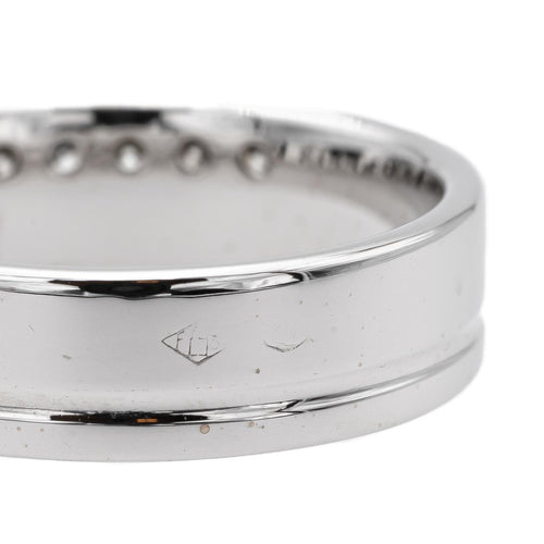 Bague 49 Bague Demi alliance Or blanc Diamant 58 Facettes 1623027CN