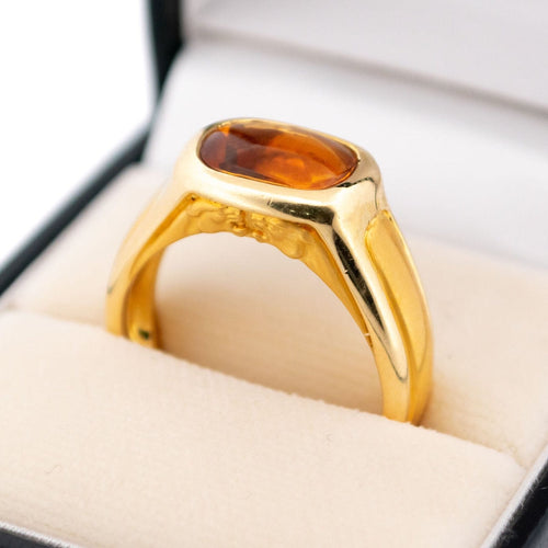 Bague 61 Bague deux têtes de puma en or 18 carats et citrine 58 Facettes 0252E062542541D5B0831CF7CB0A50BC
