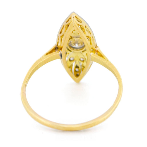 Bague 56 Bague marquise en or 14 carats et diamants 58 Facettes 23FC338B6F1A4395990D953B69024761