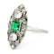Bague 52 Bague marquise en platine avec diamants et émeraude 58 Facettes 6CD3767A46234677B32C1E78852E3D8D