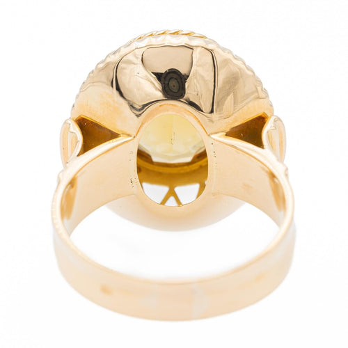Bague 59 Bague Vintage Or jaune Citrine 58 Facettes 1628827CN