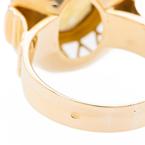 Bague 59 Bague Vintage Or jaune Citrine 58 Facettes 1628827CN