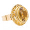 Bague 59 Bague vintage en or jaune 18 carats et citrine 58 Facettes 1628827CN