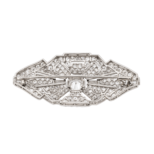 Broche Broche Art Déco Or blanc, Platine Diamant 58 Facettes 1629029CN