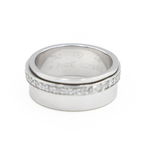 Bague 51 Piaget Bague Possession Or blanc Diamant 58 Facettes 1630236CN