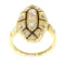 Bague 51 Bague rococo en or jaune 18K et diamants (vers 1750) 58 Facettes 16340-0042