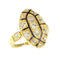 Bague 51 Bague rococo en or jaune 18K et diamants (vers 1750) 58 Facettes 16340-0042