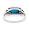 Bague 56.5 Bague est-ouest en platine avec saphir et diamants 58 Facettes DC980BDCB92743358BD35D7D4B8836CD