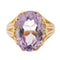 Bague 57 Bague cocktail en or jaune 18 carats avec améthyste 58 Facettes 1637061CN