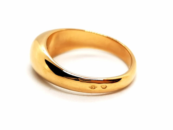 Bague 53.5 Bague en or jaune 18 carats sertie d’un diamant brillant 58 Facettes 1637063CN
