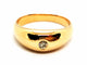 Bague 53.5 Bague en or jaune 18 carats sertie d’un diamant brillant 58 Facettes 1637063CN