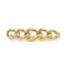 Broche Broche maille gourmette en or jaune 18 carats 58 Facettes 1641193CN